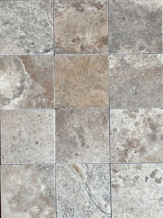 Trawertyn SILVER PREMIUM 20,3×20,3×1,2 cm Szlifowana, cena za m²