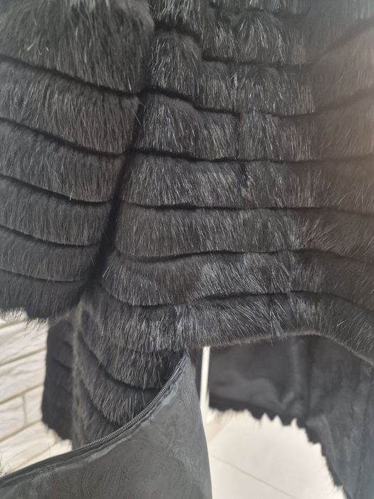 Шуба трансформер з хутра нутрії