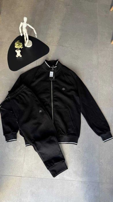 Чоловічий Мужской Спортивний костюм Armani Black A/X