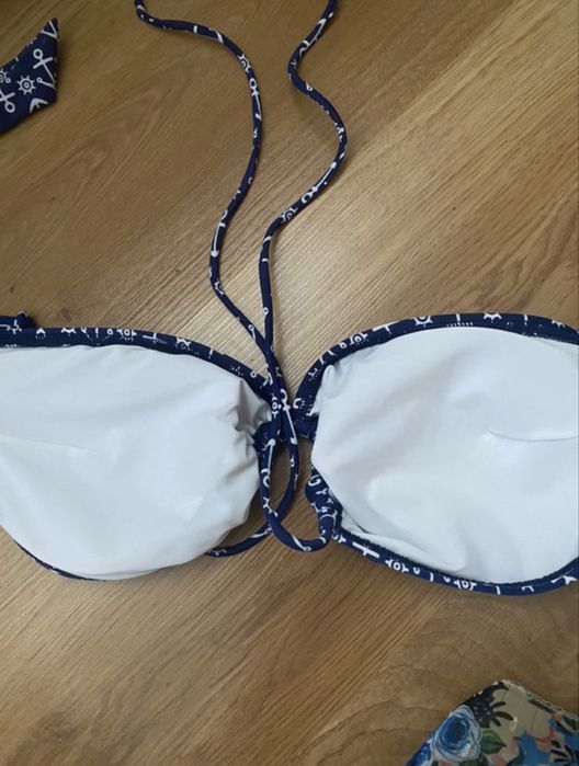 Nowa góra od stroju kąpielowego styl marynarski xl