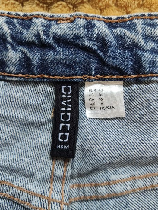 Jeansy H&M - 90s Straight High Jeans - roz. 48