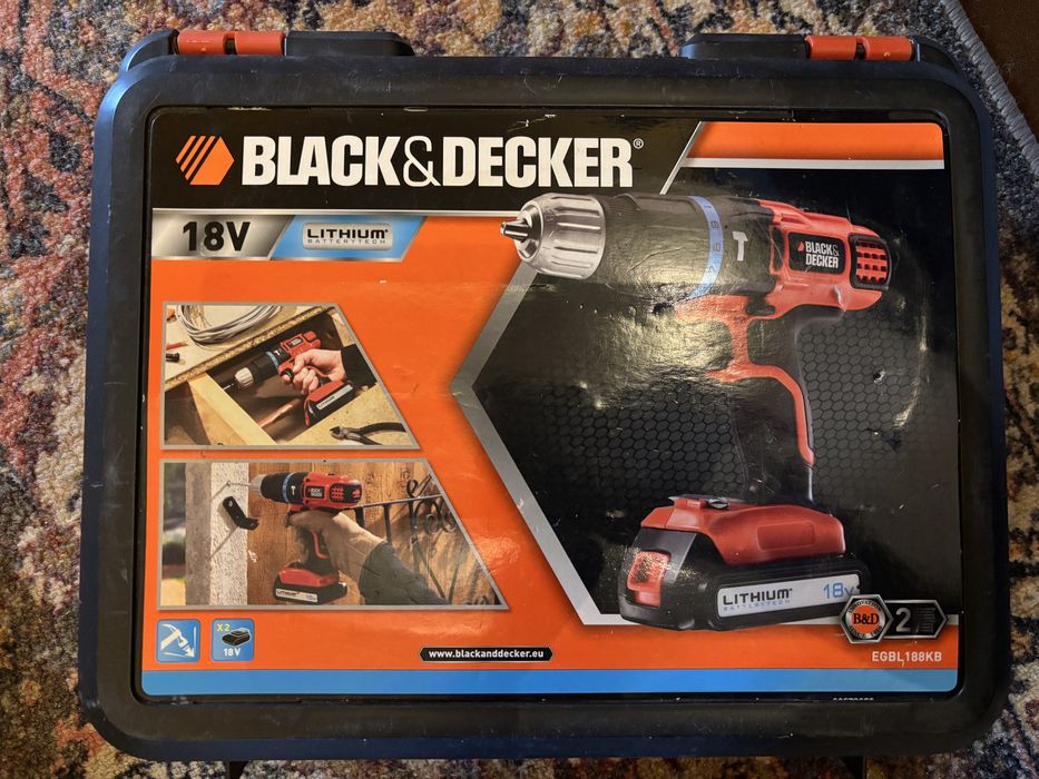 Wiertarko-wkrętarka 18V Black & Decker Lithium