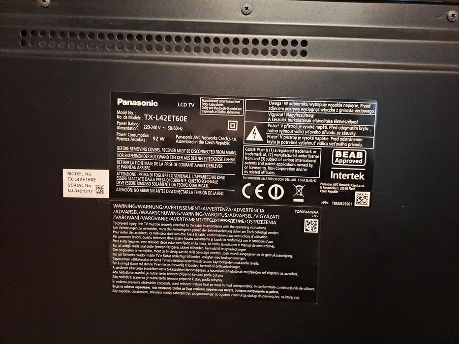 LCD  T V  Panasonic