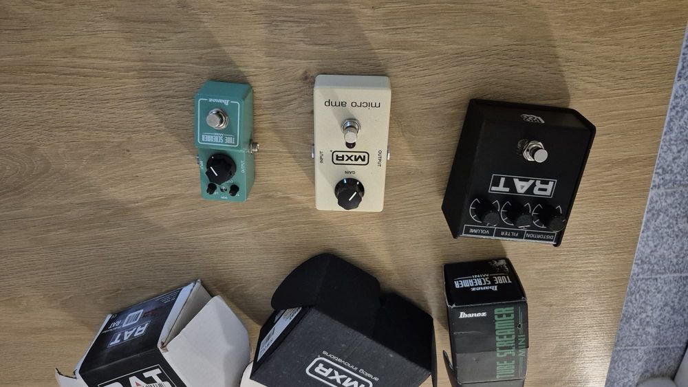 Pedais ts808 mini,MXR,RAT!