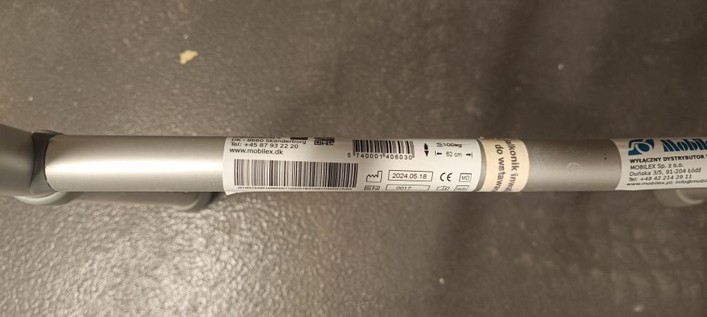 Balkonik chodzik aluminiowy dla seniora