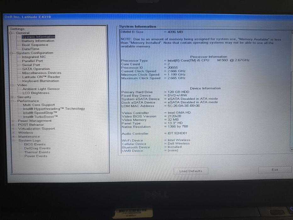 Dell latitude E4310 + stacja dokująca