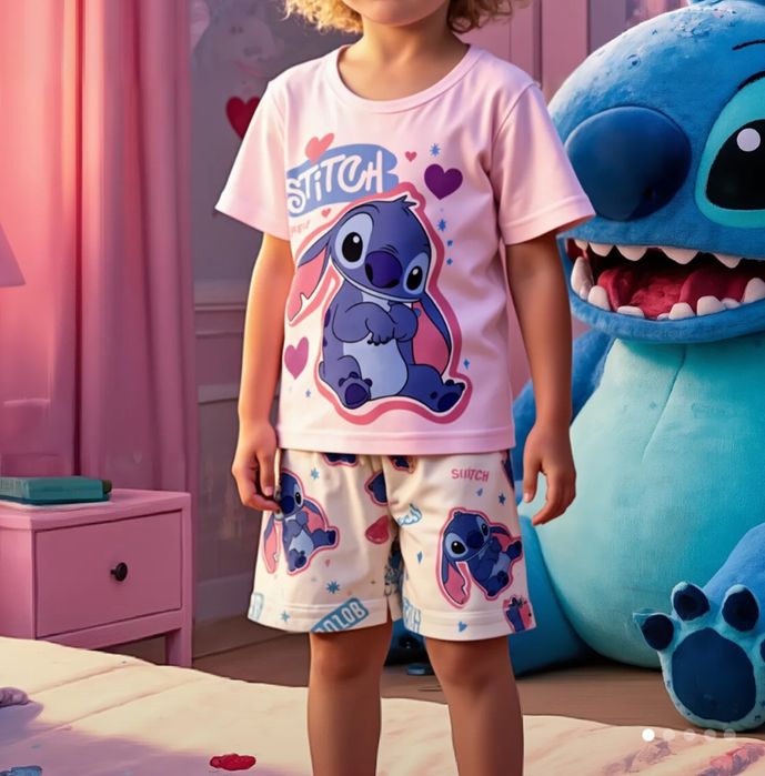 122 Piżamki stitch sticz lilo lillo krótki rekaw