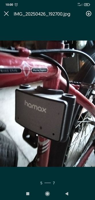 Fotelik rowerowy HAMAX SLEEPY z uchwytem