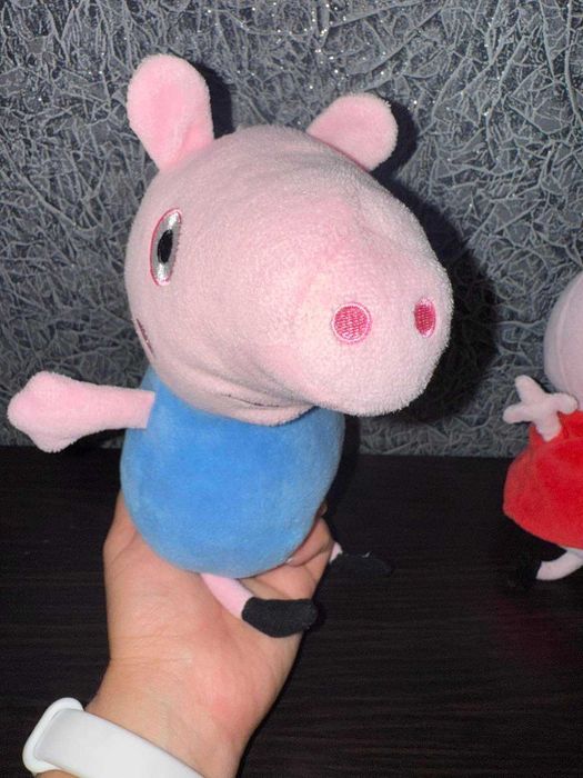 М'яка іграшка Джордж (25 см), Свинка Пеппа (20см) Plush Peppa Pig