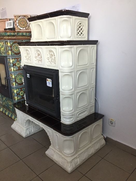 Камін портал кахельний (готовий) "Євро Квітка"