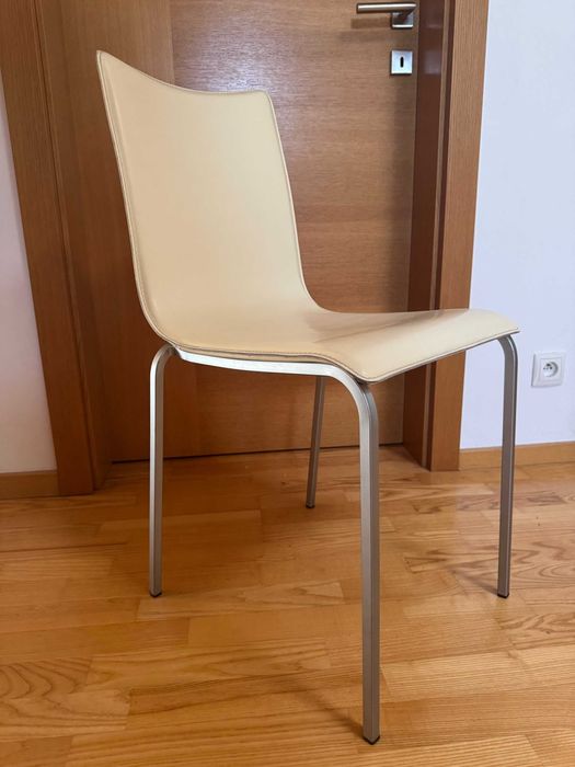 Krzesła skórzane 4 szt.