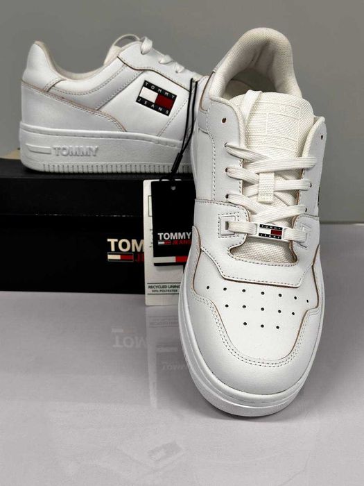 Oryginalne buty skórzane z Włoch Tommy Hilfiger