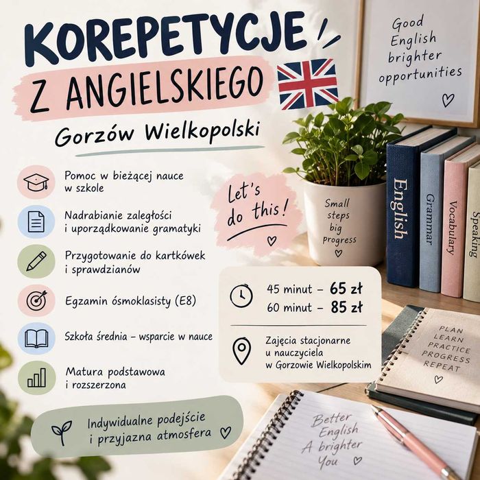 Korepetycje z języka angielskiego