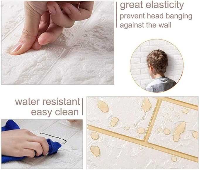 50szt samoprzylepnych paneli ściennych 3D design kamienia 35x38,5cm