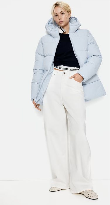 шкіряна куртка косуха тренч пуфер h&m mango reserved M L