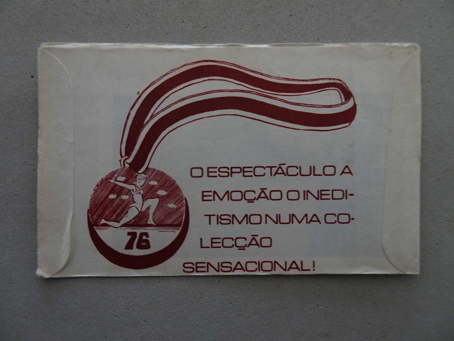 Carteira cromos fechada Futebol - Canadá 76 Jogos Olímpicos