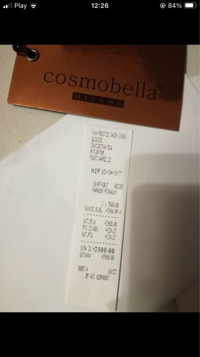 Suknia ślubna  Cosmobella Milano S/36