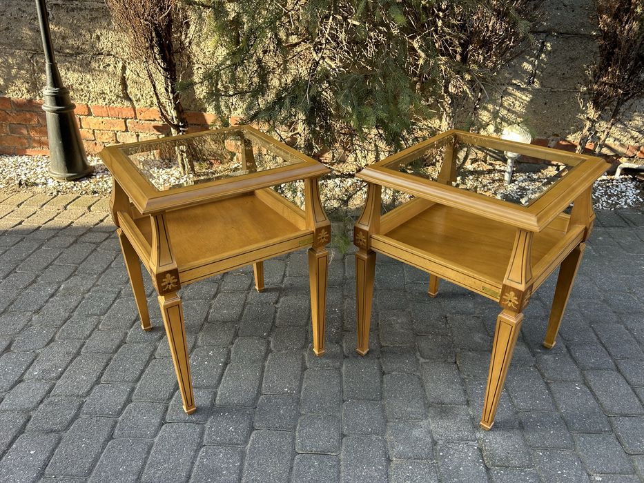 Dwa Stoliki Kawowe Ława Ludwikowska Ludwik Stoliki Nocne Kwietnik