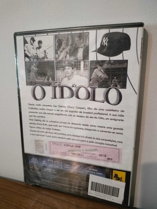 Filme DVD: O Ídolo - The Pride of the Yankees (Selado)