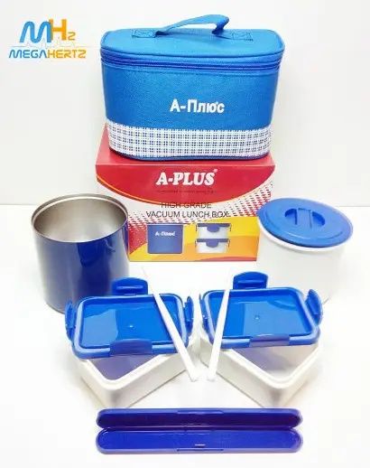 Харчовий термос, ланч-бокс А-Плюс з сумкою палички 500мл
