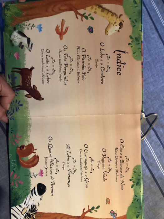 Livro infantil Historias de animais