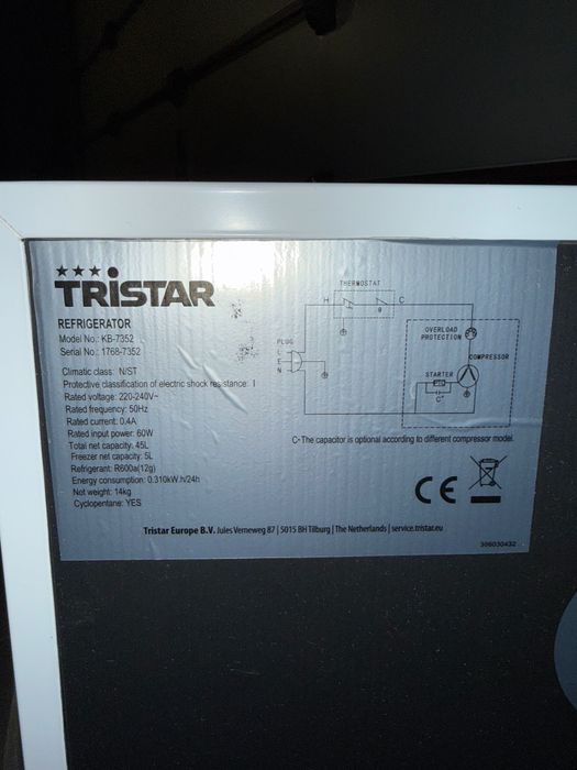 Lodówka Tristar Kb-7352