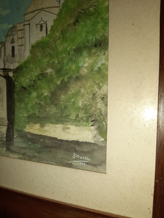 Aguarela Original da Ponte  De S. Gonçalo  em Amarante