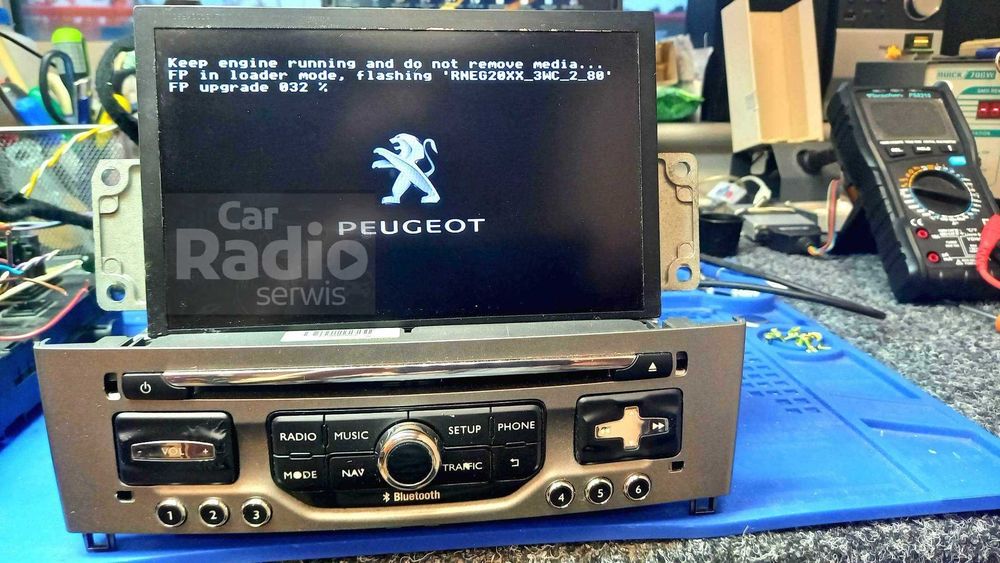 Naprawa nawigacji Peugeot, Citroen, RNEG1, RNEG2, SMEG, RT3, RT4, RT5