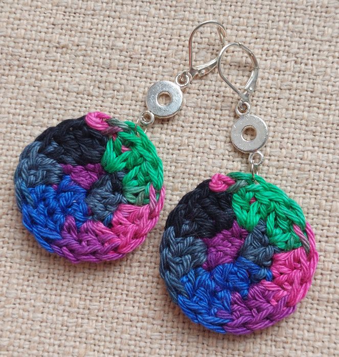 Kolczyki szydełkowe handmade