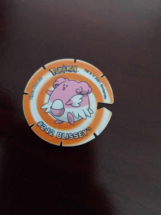 Tazo Pokémon #242 Blissey Edição 2001, vintage