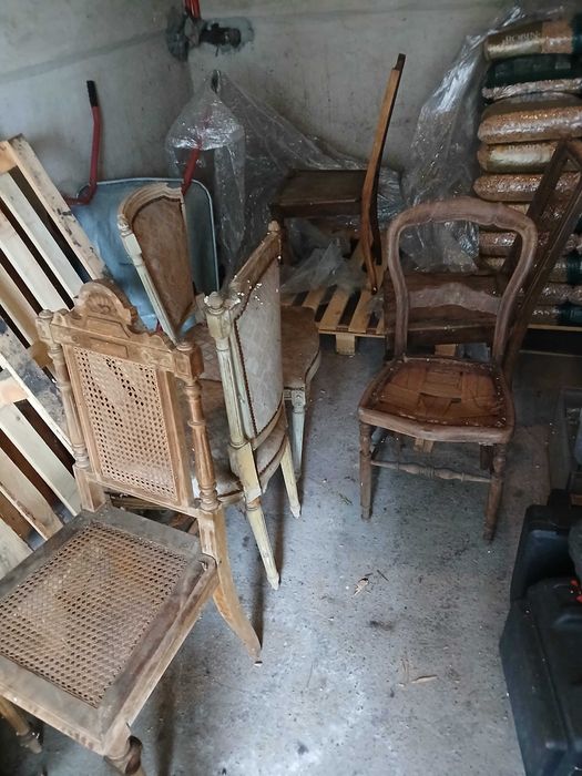 6 szt starych krzeseł ,przedwojenne krzesła,do renowacji,krzesło