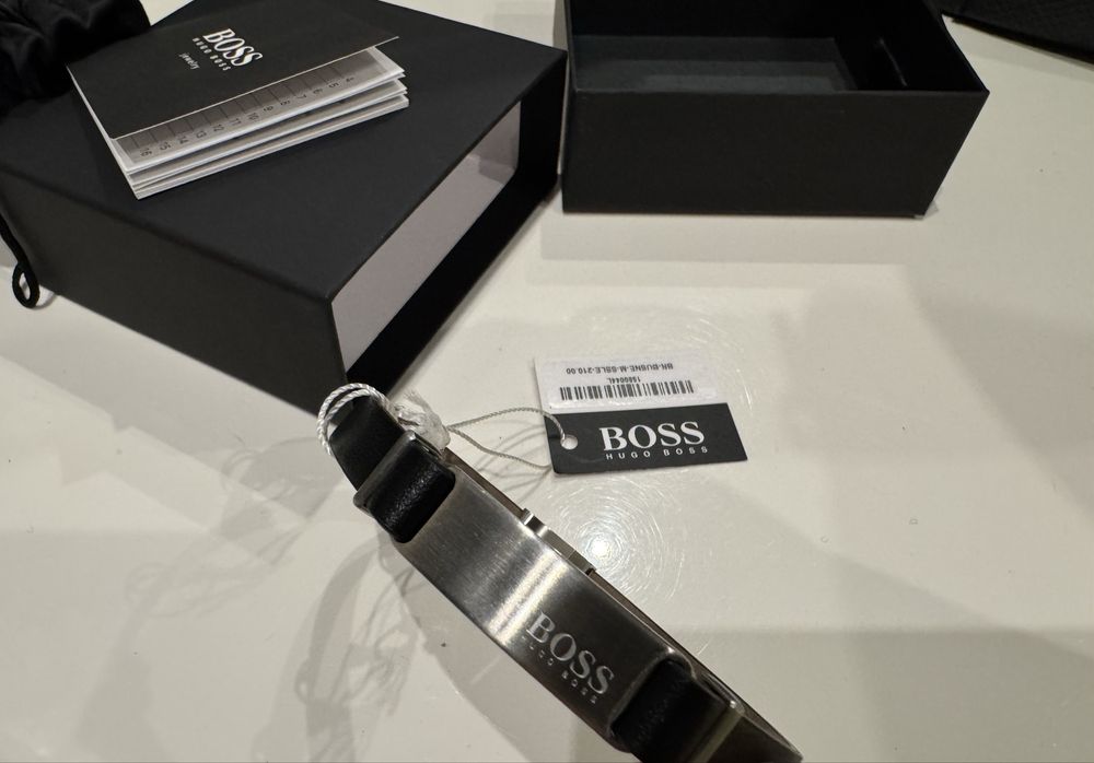 Браслет шкіряний Hugo Boss чоловічий XL