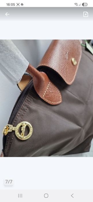 Czekolada/ BRĄZ Nowa torebka LONGCHAMP roz M