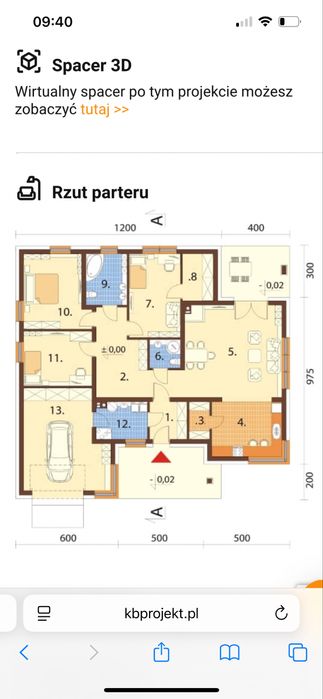 Sprzedam projekt budowlany firmy KB projety