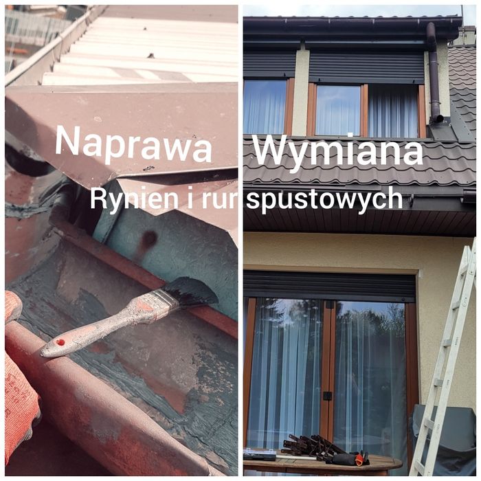 NAPRAWA DACHU DEKARZ Lilwidowanie przecieków z dachu papa komin blacha