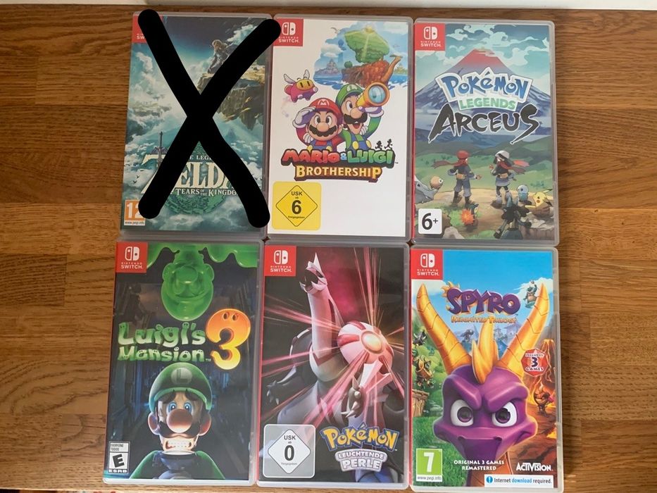 Картриджі для nintendo switch