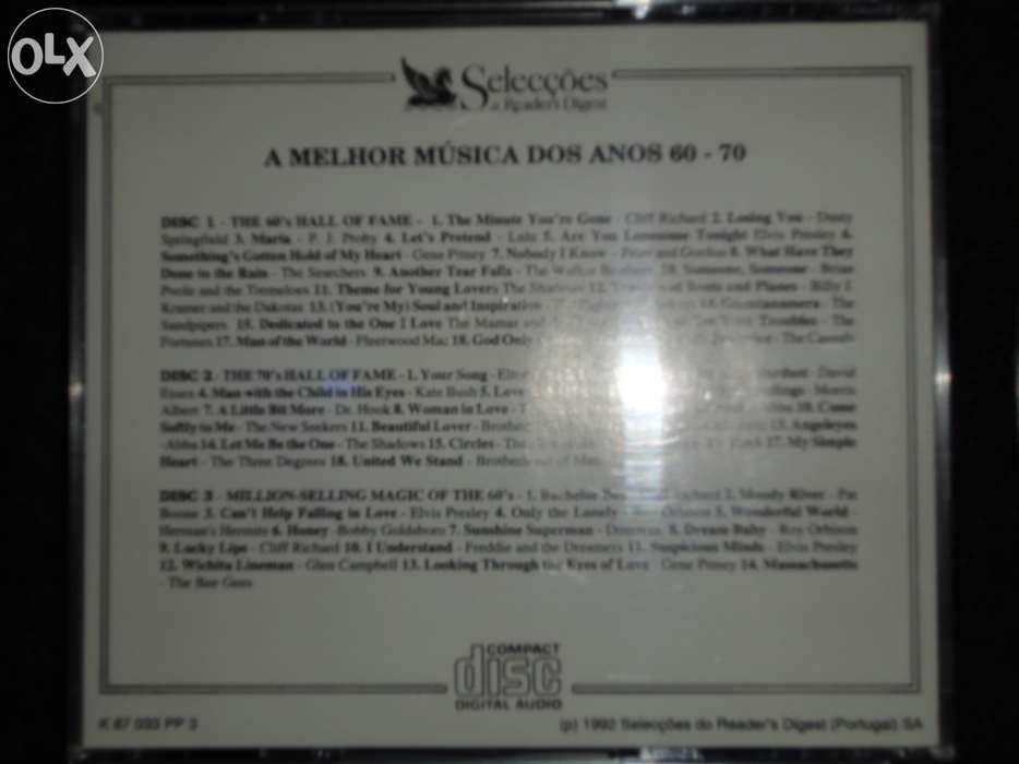 Cd's a melhor musica dos anos 60-70