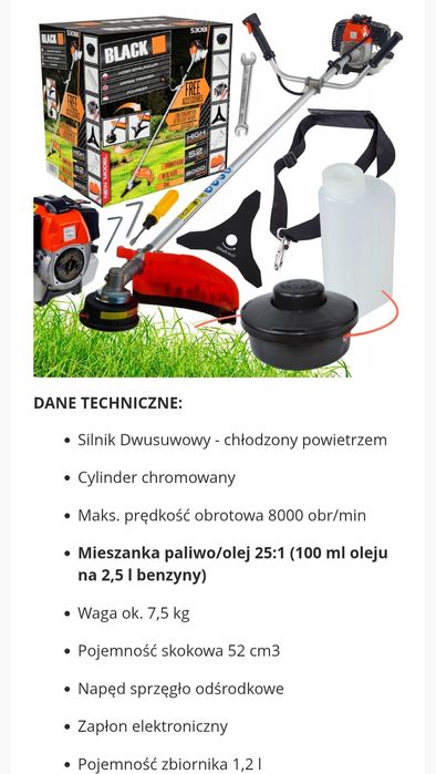 Kosa spalinowa Black 5.8km