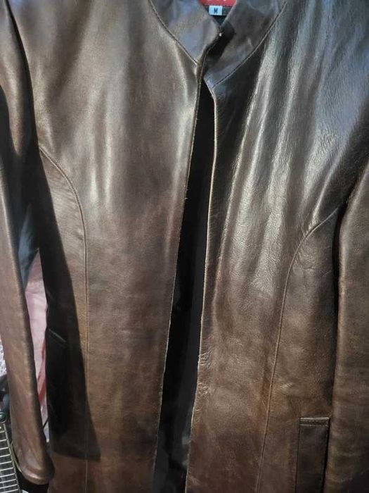 Casaco cabedal castanho. Casaco pele. UNISEXO. Excelente estado