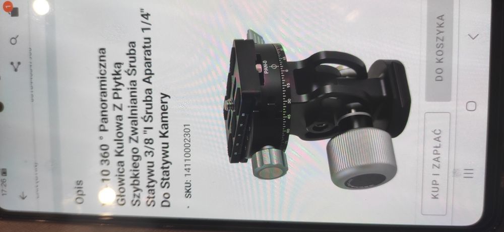 Panoramiczna Głowica do statywu