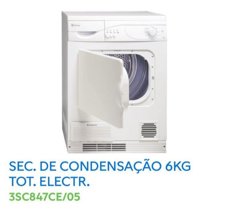 Máquina de secar roupa Balay c/ condensação 6 Kgs