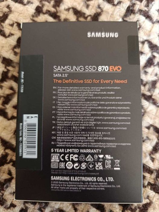 Samsung SSD 870 EVO 250Gb