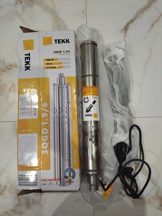 Глибинний/сведловинний насос шнековий TEKK HAUS 3QGD 1.9/6 600W