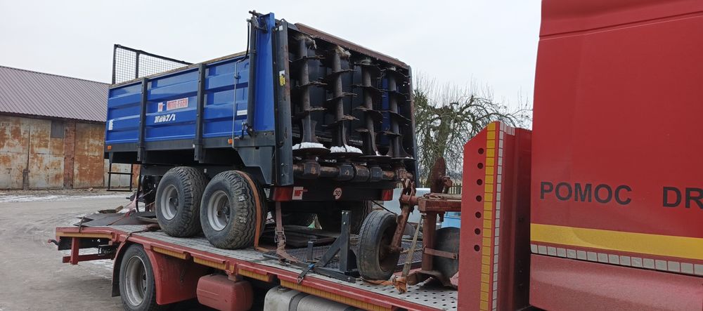 Auto laweta Usługi transportowe wapno luzem