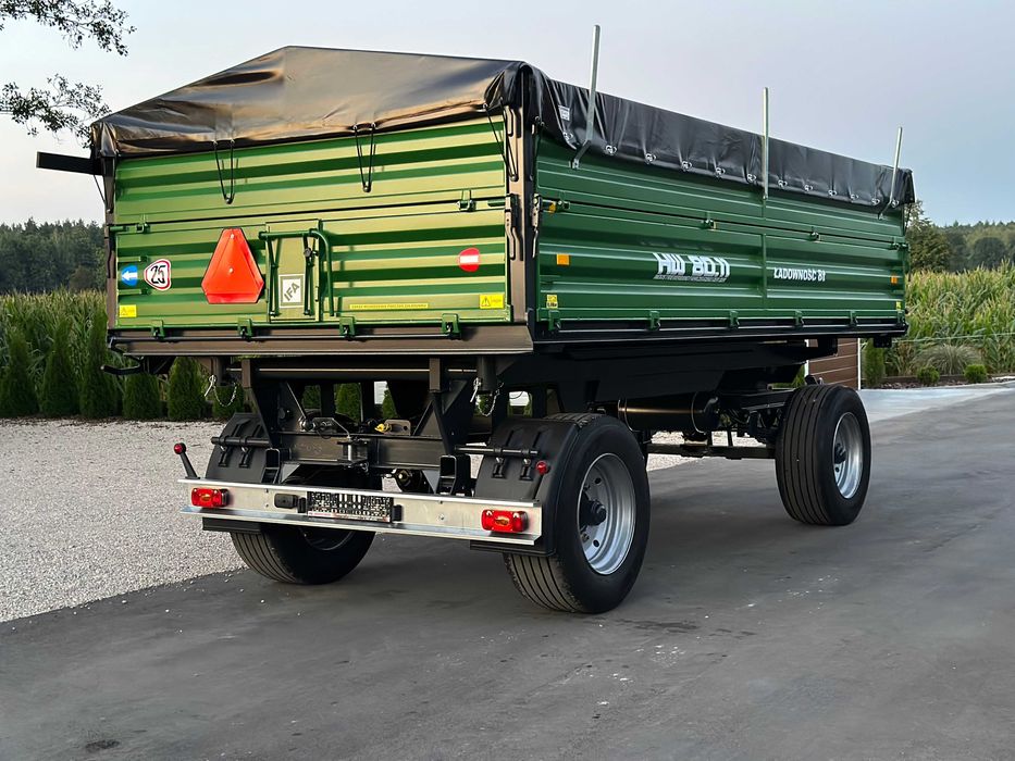 24Przyczepa Rolnicza HL HW 3 Stronny Wywrot Ładowność 8 T HW 8011