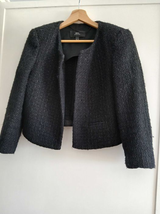 Casaco bolero preto XL da Mango