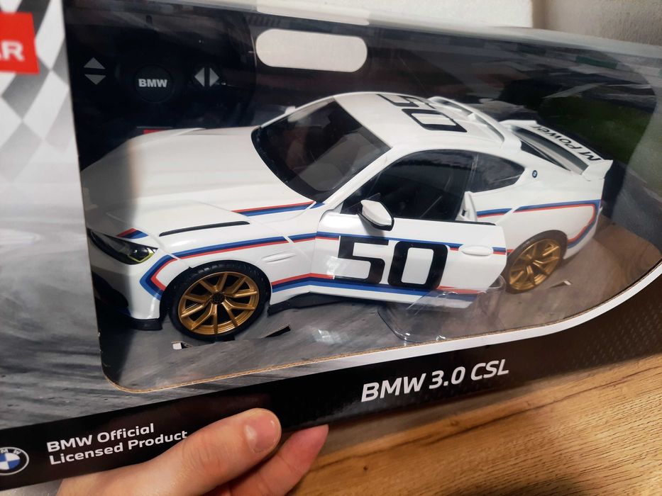 NOWY Samochód zdalnie sterowany BMW 3.0 CSL w skali 1:14, RC, RASTAR