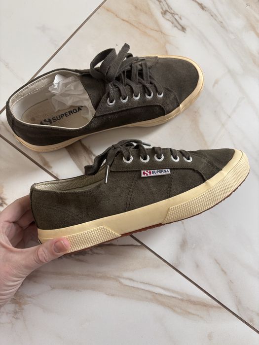 Кеди кросівки шкіряні жіночі Superga