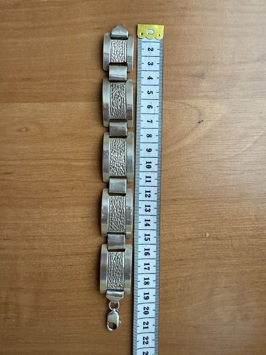 Stara srebrna bransoletka 53 gramy