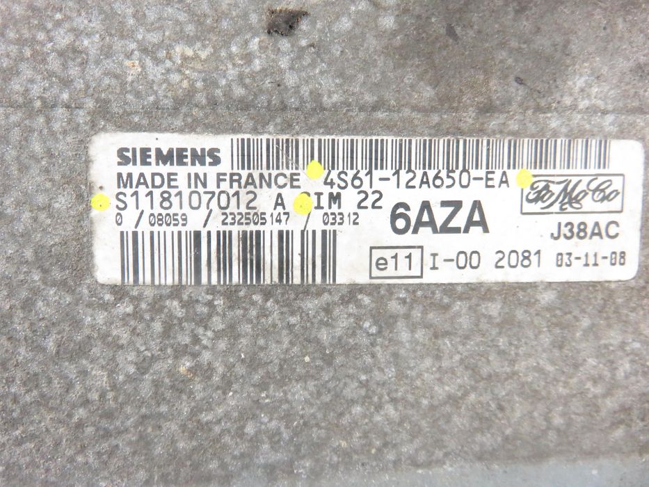Sterownik Ford Fusion 1.4 - Fxjb 4s6112a650ea